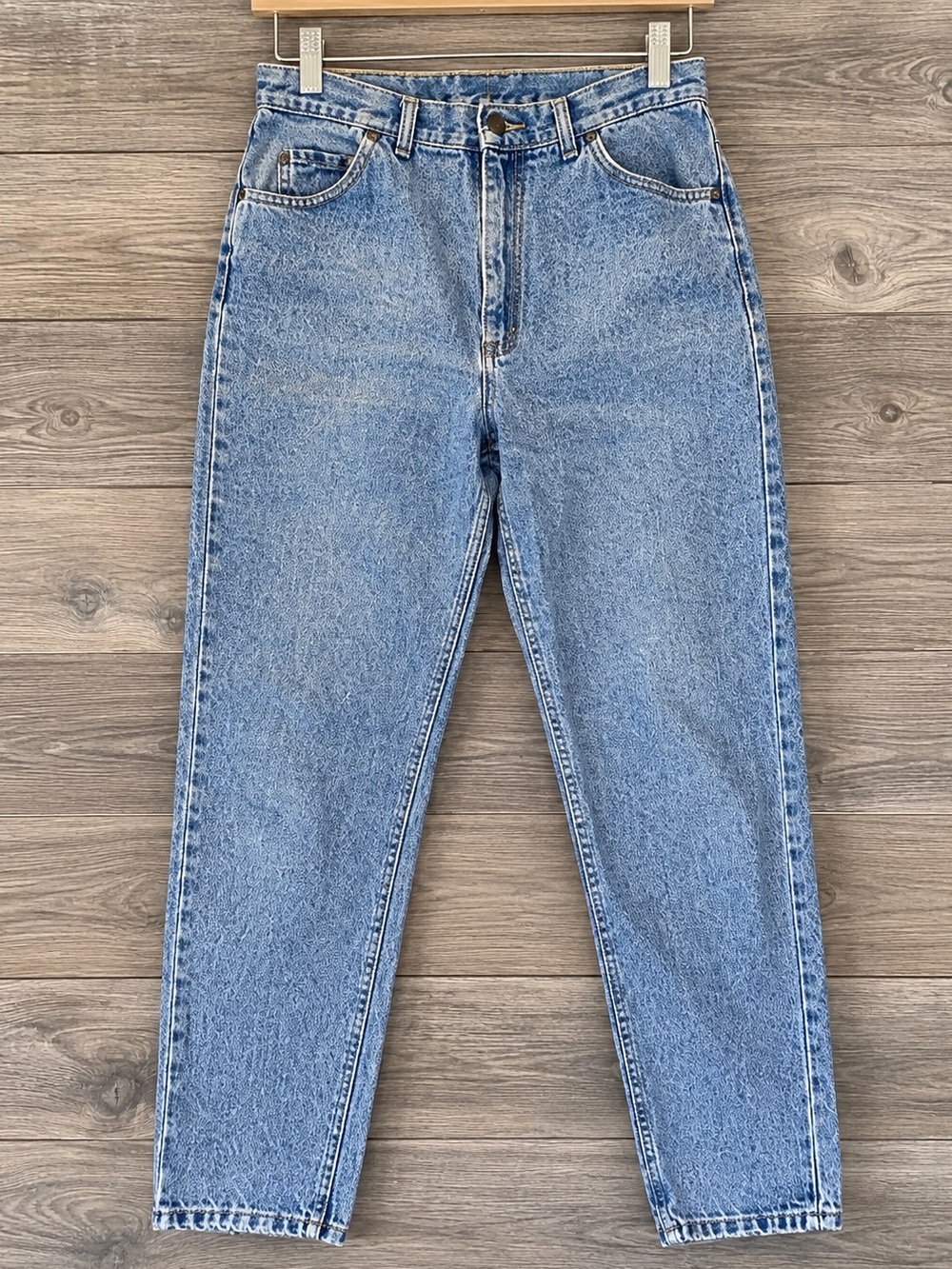 Vintage Lee Mom Jeans USA Made High Rise Tapered 32x30 Vintage Denim